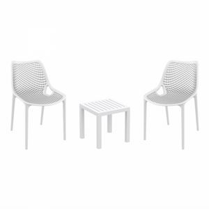 Air Conversation Set with Ocean Side Table White S014066